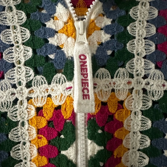 Onepiece Multicolor Crochet Jumpsuit - Picture 5 of 9